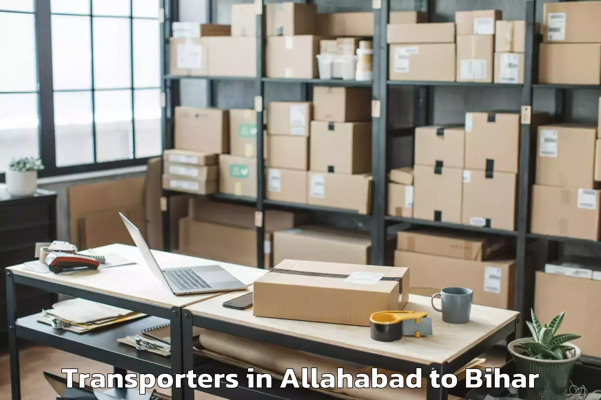 Book Allahabad to Ramnagar Champaran Transporters Online